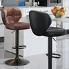 Cadeira de Bar com Sensação de Luxo Leve e de Alta Qualidade, Banqueta Alta para Uso Doméstico com Encosto Ajustável, Cadeira de Bar para Recepção e Caixa, Banqueta Alta
