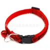 Produtos para animais de estimação pequenos e médios de 1 cm, coleira para cachorro estampada, acessórios de tração para gato, arnês com sino, produtos para exterior, anti-perda