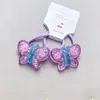 Versão Coreana de Primavera do Grampo de Cabelo Infantil Flor de Cerejeira, Presilha de Cabelo Laço Rosa e Fofo, Tiara Borboleta, Estojo de Couro para Menina