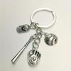 Aleación de Plata Antigua Personalizada Estilo Personalizado Bolsa Metal Llavero Joyería Hombres y Mujeres Simple Aleación Llavero