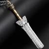 Colar Espada Quebrada de Prata Tailandesa Masculino Tendência TikTok Simples Versátil Pingente Grátis Estilo Mori Produção Própria Prata Literária