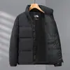 Nueva Chaqueta con Capucha Gruesa para Hombre de Colores Contrastantes, Ropa de Abrigo a la Moda, Exclusivamente para Comercio Transfronterizo, Chaqueta de Algodón Rellena de Moda Tendencia