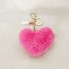 Día de San Valentín Llavero de Peluche Amor Llavero de Peluche Corazón de Durazno Colgante para Bolso Pequeños Accesorios de Regalo Adornos Colgantes Venta Caliente Transfronteriza
