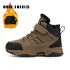 Botas de Neve Infantis ABC SHLELD 26 Estilo Novo Inverno Acolchoado Plus Veludo Botas de Algodão Espessadas Cano Médio Antiderrapante Sapatos Esportivos de Algodão
