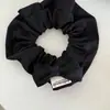 Anillo para el Cabello de Encaje con Puntos de Ola Blanco y Negro Retro Francés Temperamento Suave Cordón de Encaje Grande de Gama Alta Accesorios para el Cabello Tocado