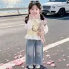 Conjunto de Niña Primavera y Otoño 2026 Nueva Moda Ropa de Otoño para Niños Chaleco Elegante para Bebé Conjunto Casual de Tres Piezas