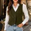 Outono/Inverno 2026 Moda Feminina Clássica Casual de Suede Europeia e Americana Transfronteiriça Colete Britânico Slim Fit Regular
