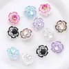 Exquisitas Cuentas de Vidrio Florales de Doble Capa Incrustadas Adecuadas para la Fabricación de Joyería DIY para Joyería Artesanal y Acero