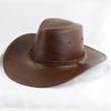 Sombrero vaquero occidental de lino, de gamuza, para primavera y verano, para hombre y mujer, para actividades al aire libre, montañismo, con ala grande, estilo jazz, para el sol y caballero.