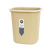 Bote de Basura de Plástico para el Hogar con Aro de Presión de Gran Capacidad para Dormitorio, Bote de Basura para Oficina, Baño, Logotipo Imprimible