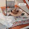 Manta de picnic ins manta de camping estilo étnico engrosada tapete para piso de tienda equipo portátil Suministros para acampar de viaje para exteriores a prueba de humedad