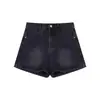 Shorts Jeans Retrô Feminino 2026 Verão Novo Design Sense Shorts Casuais High Street Jeans Versátil