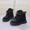 Botas Martin para Niñas Pequeñas y Niños Pequeños 2025 Otoño e Invierno Nuevas Botas Amarillas de Moda Estilo Británico para Niñas