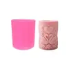 Molde de Vela Aromaterapia Columna de Flores Cisne Romántico, Adorno de Piedra Difusora de Aroma, Regalo para Invitados, Molde de Silicona para Velas de Boda