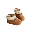 Botas para Niñas 2025 Invierno Nuevos Zapatos Infantiles Zapatos de Princesa para Niñas Botas Cálidas de Algodón Doble con Felpa Zapatos para Bebés