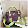Bolso de mano informal con bloques de color al por mayor transfronterizo para mujer, nuevo diseño pequeño de nicho, tela de nailon, bolso simple y ligero de un solo hombro cruzado