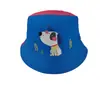 Sombrero de Pescador para Niños Verano Nuevo Sombrero de Sol Estampado de Dibujos Animados Sombrero de Excavador Sombrero de Sol para Bebé Venta al por Mayor T494