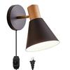 Luminária de Parede de Braço Oscilante Estilo Industrial Retrô Americano Lâmpada de Cabeceira para Quarto com Interruptor para Ajustar a Direção Lâmpada de Leitura Amazon