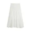 Item Quente Transfronteiriço do AliExpress Nova Coleção Primavera 2026 Blusa Bordada com Fecho de Joia 7082691 Saia Midi 8520726