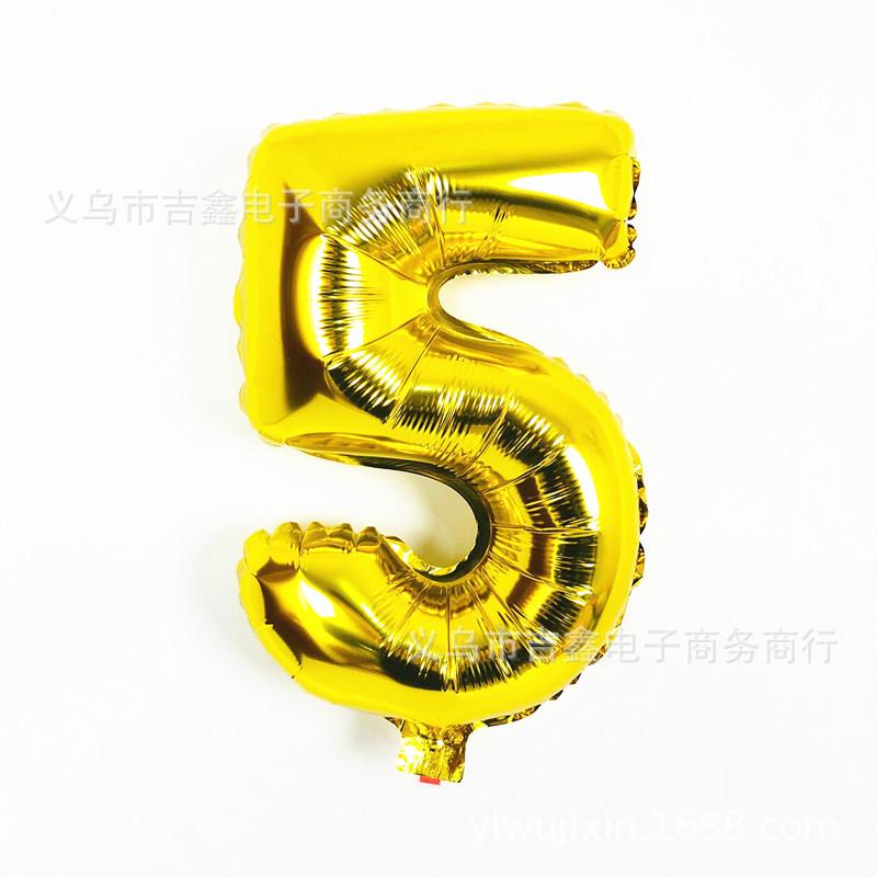 16寸数字 金色5