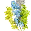 Orquídea Lírio Artificial Falso Buquê Pronto Flores Artificiais de Seda Casamento Arranjo de Chão Flores Plásticas Decoração de Casamento de Luxo