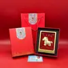 La Fortuna Llega de Todas Partes, Caballo Pequeño Dorado Imitación Adorno Atractor de Riqueza, Buena Suerte y Prosperidad, Al por Mayor en Stock, Regalos para Adquisición de Clientes de Seguros y Banca, Artículo Más Vendido