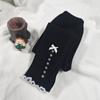 Calças de Menina com Forro de Lã Quentes Outono 2024 Lançamento Novo Macacão de Menina Estilo Western Laço Veludo Roupa Exterior Leggings