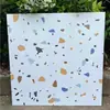 Azulejos Estilo Chinês 600X600 Tendência Coloridos Foscos Terrazzo Azulejos de Parede para Cozinha e Banheiro Azulejos de Piso para Varanda Área de Roupas e Jantar