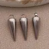 Pendientes Colgantes de Acero Inoxidable Galvanizados en Oro Real con Forma de Cono Cadena de Cola Colgante Pulsera Collar DIY Hecho a Mano Accesorios de Joyería
