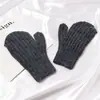 Guantes de Dedo Completo para Mujer Invierno Forro Polar Engrosados Doble Capa Cálidos Guantes Lindos de Estudiante para Exteriores A Prueba de Frío A Prueba de Viento Guantes para Montar