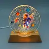 Nueva Luz de Noche de Astronauta con Cielo Estrellado, Impresión a Color y Grabado Interno, Adorno Luminoso, Regalo Creativo, Luz de Ambiente para Dormitorio