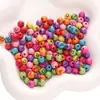 Cuentas acrílicas del alfabeto de 8 mm, cuentas redondas, cuentas sueltas, joyería hecha a mano para DIY, accesorios para collares, pulseras para niños, cuentas de educación temprana