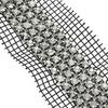 Fronteiriço 6mm Grade 4 Linhas Strass Costurado à Mão Faixa de Strass Material DIY para Vestidos de Noiva, Chapéus, Cintos, Alças de Ombro, Acessórios Decorativos