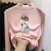 Nueva colección de otoño e invierno de capas base de forro polar para niños: Camisetas interiores de manga larga con cuello alto, cálidas y cómodas, para niñas pequeñas y niños pequeños