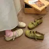 Sapatos Mary Jane Femininos Ballet 2026 Verão Novo Leve Confortável Salto Baixo Boca Rasa Par de Sapatos Individuais Combine com Saias Sapatos de Noite