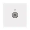 Tipo 86 Pared Ultra-Delgado Placa Grande Enchufe de Interruptor PC Blanco Hotel Panel de Interruptor de Luz Oculto Suministro Transfronterizo