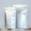 Folha de alumínio pura superfície brilhante auto-selante autoportante zíper saco de folha de alumínio chá café alumínio grau alimentício embalagem