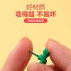 Uña de pie doble uña de pie color para niños hecho a mano diy dorado uña de dos ángulos uña sub-pie paquete de material de producción de jardín de infancia