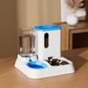 Comedero Automático para Mascotas, Bebedero, Dispensador de Agua para Gatos, Bol de Agua Dos en Uno, No es Plato para Perros, Antivuelco, Almacenamiento de Gran Capacidad