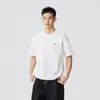 Camiseta Masculina Preta Estilo Americano Bordada de Manga Curta, Gola Redonda, Novo Estilo Verão 2026, Caimento Solto, Top Versátil, Tendência
