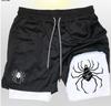 Estación Independiente de Comercio Exterior Aliexpress Verano Nuevo Animación Europea y Americana Pantalones Casuales Rectos de Cinco Cuartos Shorts de Doble Capa para Hombre