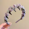 Pinzas para el Cabello de Tela de Alta Gama Estilo Coreano, Diademas Muy Bonitas para Mujer, Diseño de Corona Alta Que No Aprieta la Cabeza, Hace que el Rostro Luzca Más Pequeño, Accesorio para el Cabello de Diadema Exterior