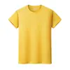 Camiseta 100% Algodão com Logo Personalizado, Gola Redonda Elegante de Manga Curta para Trabalho, Camisetas Culturais para Publicidade em Grupo, Roupas de Trabalho, Bordado e Estampagem