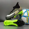 Zapatos de fútbol MG de tacos cortos transfronterizos para estudiantes, zapatos de entrenamiento transpirables para niños con tacos largos, zapatos de fútbol TF antideslizantes para hombre y mujer al por mayor