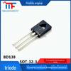 Novo Transistor Bipolar Original Bd138 Pacote To-126 60V / 1.5A - Transistor de Junção Bipolar