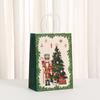 Bolsa de Papel Kraft Nueva con Tema Navideño Cascanueces Impreso Bolsa de Regalo Bolsa para Empaque de Dulces Navideños para Niños