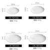 Prato de Jantar para Bife Ocidental Prato Plano Doméstico Prato Raso Flor em Formato de Alto Valor Prato de Sopa Cerâmico Branco de Alta Gama Prato para Sobremesa