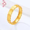 Anillo de Oro Arenoso con Escamas de Pez Brillantes, Flor de Coche CNC de Alta Calidad, Diseño de Nicho para Mujer, Anillo de Pareja de Gama Alta, Anillo al por Mayor