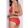 Estilo Europeu e Americano Sexy Decote Profundo Vermelho Lingerie de Natal Tamanho Grande Sexy Transparente Pijama Natal Suprimento Transfronteiriço