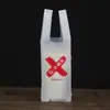 Bolsa de Compras Totalmente Biodegradable Pbat+Pla Bolsa para Leche, Té, Café, Supermercado, Catering, Comida para Llevar, Bolsa Portátil de Grado Alimenticio